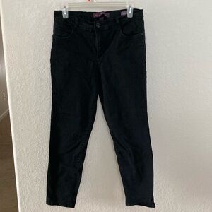 Gloria Vanderbilt Black Ankle Grazer Jean Size 10